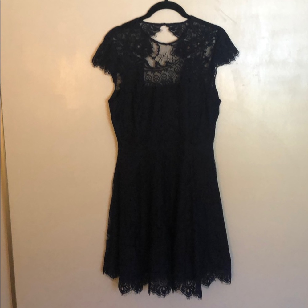 Navy blue lace dress